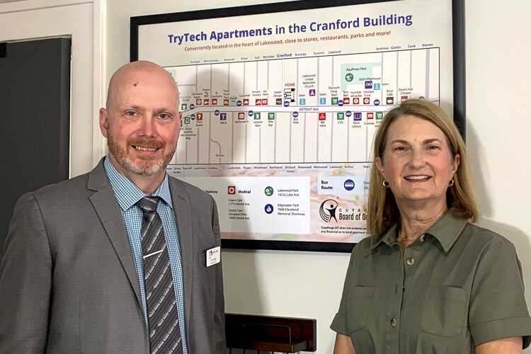 Chris West, CEO of NCCH and Cuyahoga DD superintendent and CEO Kelly Petty